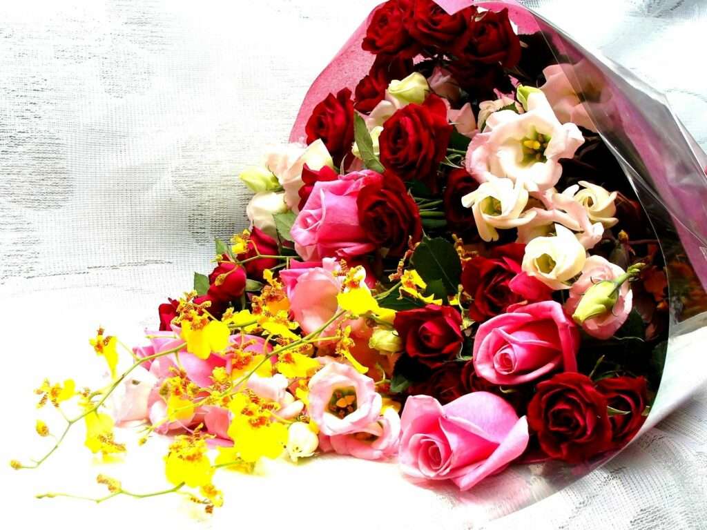 customised flower bouquet