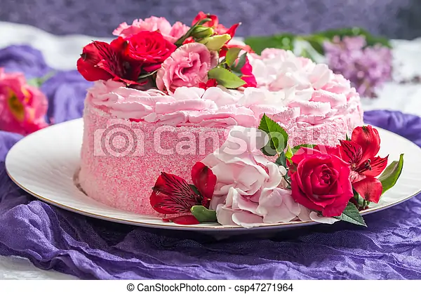 flower and cakes